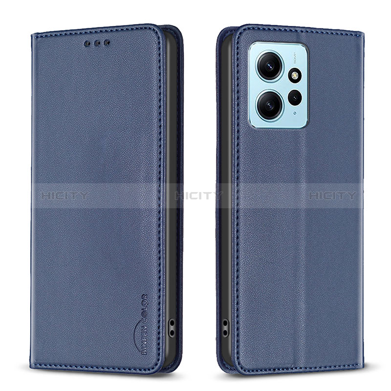 Coque Portefeuille Livre Cuir Etui Clapet B23F pour Xiaomi Redmi Note 12 4G Bleu Plus