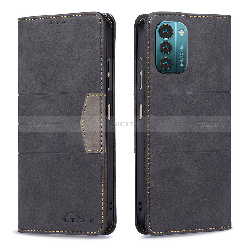 Coque Portefeuille Livre Cuir Etui Clapet B26F pour Nokia G11 Noir Plus