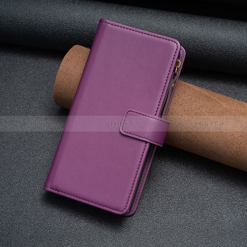 Coque Portefeuille Livre Cuir Etui Clapet B27F pour Oppo Find X6 5G Violet Plus