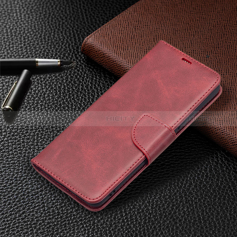 Coque Portefeuille Livre Cuir Etui Clapet BF1 pour Xiaomi Redmi Note 10 Pro 4G Rouge Plus