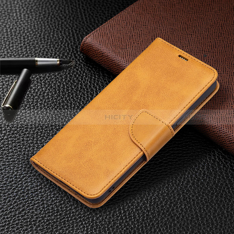 Coque Portefeuille Livre Cuir Etui Clapet BF1 pour Xiaomi Redmi Note 10 Pro Max Brun Clair Plus