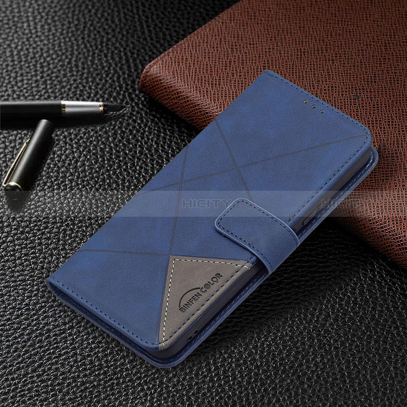 Coque Portefeuille Livre Cuir Etui Clapet BF2 pour Xiaomi Redmi Note 10 Pro 4G Bleu Plus