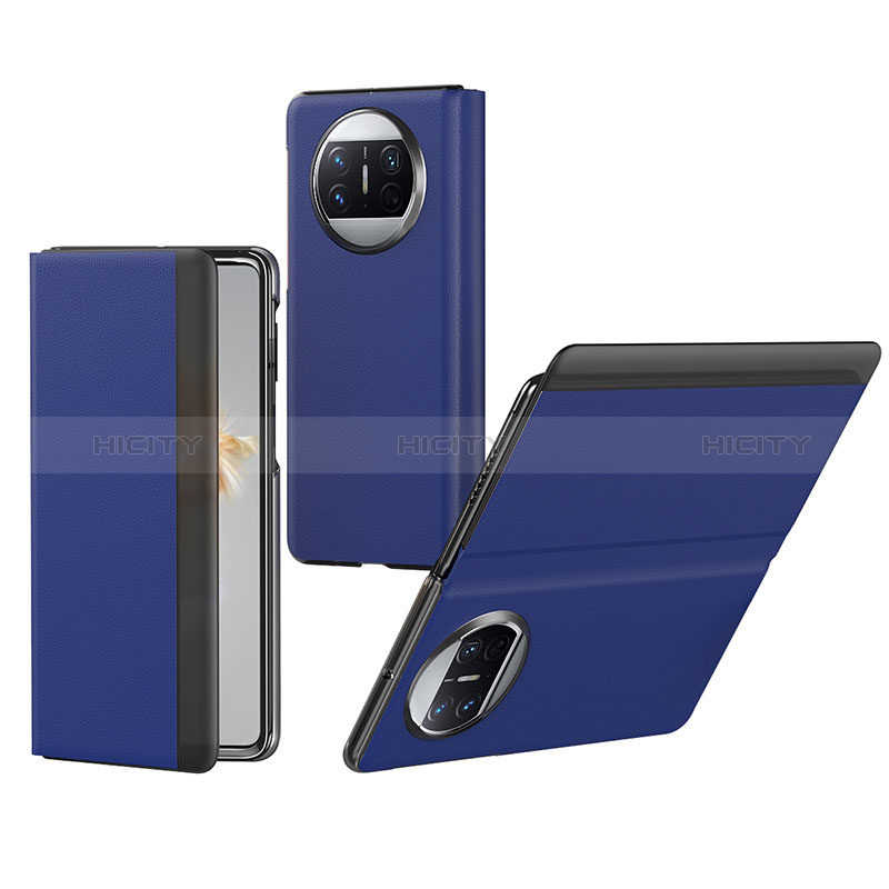 Coque Portefeuille Livre Cuir Etui Clapet BH1 pour Huawei Mate X5 Bleu Plus