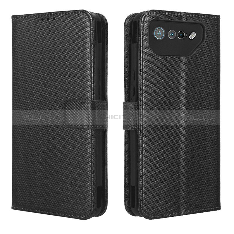 Coque Portefeuille Livre Cuir Etui Clapet BY1 pour Asus ROG Phone 7 Noir Plus