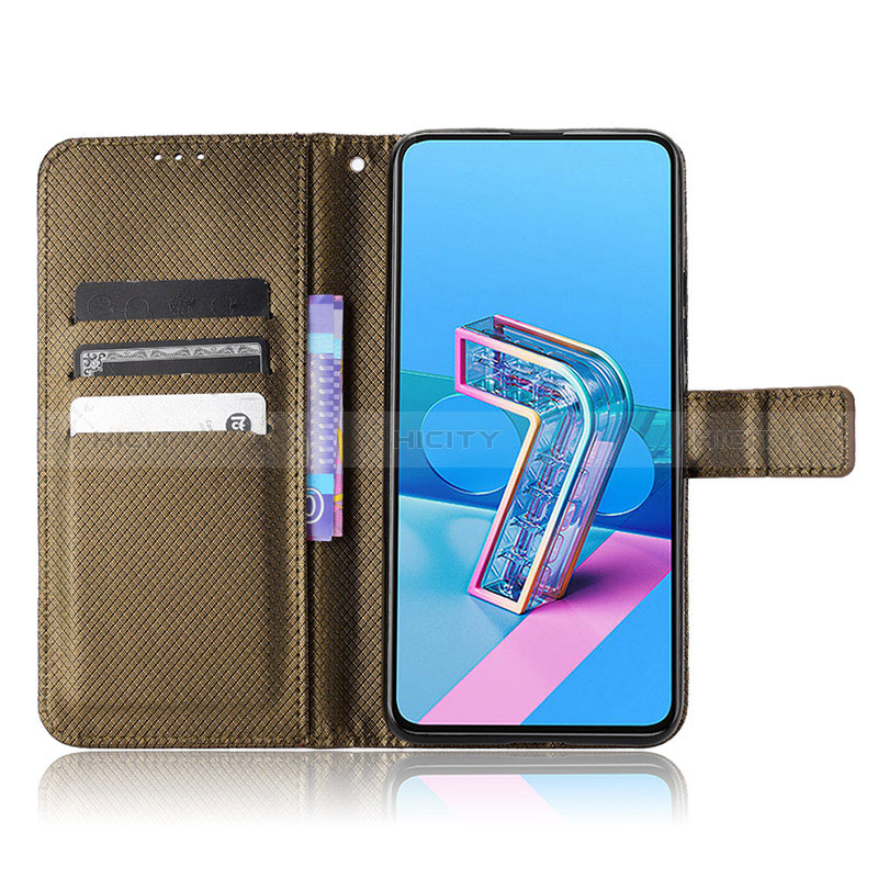 Coque Portefeuille Livre Cuir Etui Clapet BY1 pour Asus ZenFone 8 Flip ZS672KS Plus