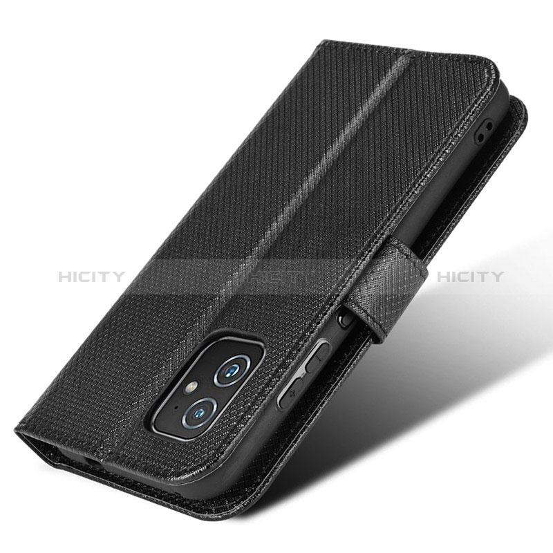 Coque Portefeuille Livre Cuir Etui Clapet BY1 pour Asus ZenFone 8 Mini Noir Plus