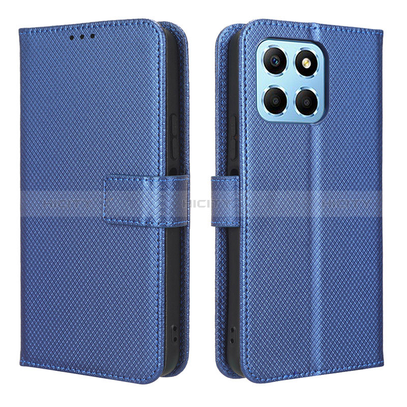 Coque Portefeuille Livre Cuir Etui Clapet BY1 pour Huawei Honor 70 Lite 5G Bleu Plus