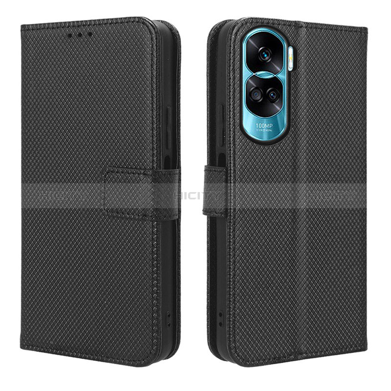 Coque Portefeuille Livre Cuir Etui Clapet BY1 pour Huawei Honor 90 Lite 5G Noir Plus