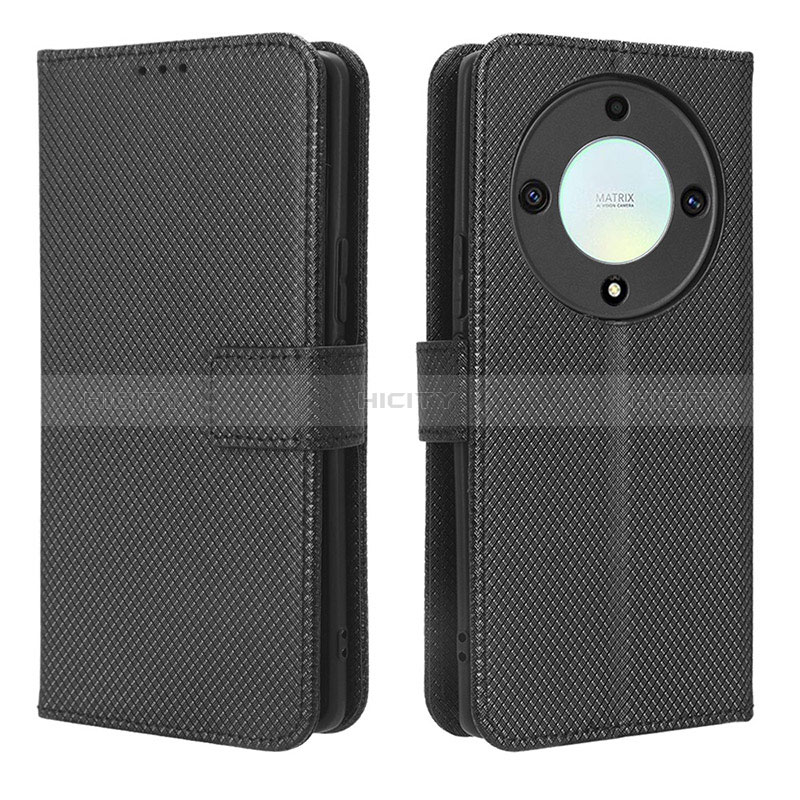 Coque Portefeuille Livre Cuir Etui Clapet BY1 pour Huawei Honor Magic5 Lite 5G Noir Plus