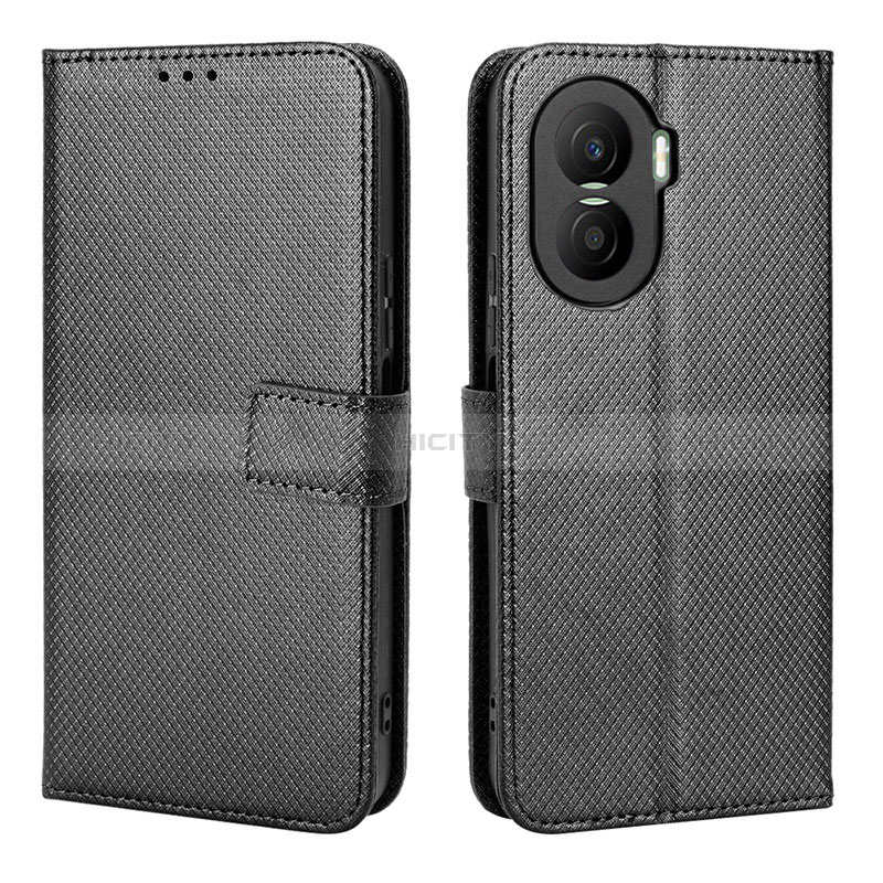 Coque Portefeuille Livre Cuir Etui Clapet BY1 pour Huawei Honor X40i 5G Noir Plus