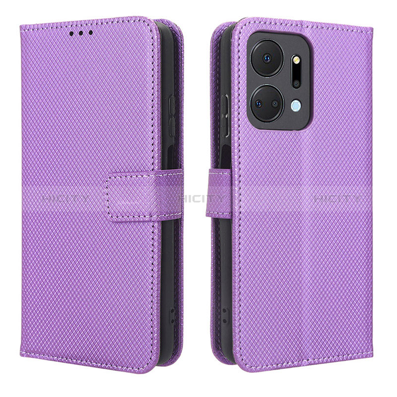 Coque Portefeuille Livre Cuir Etui Clapet BY1 pour Huawei Honor X7a Plus