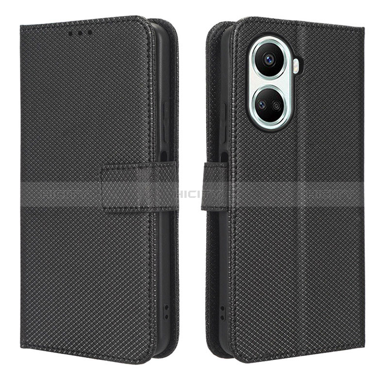 Coque Portefeuille Livre Cuir Etui Clapet BY1 pour Huawei Nova 10 SE Noir Plus