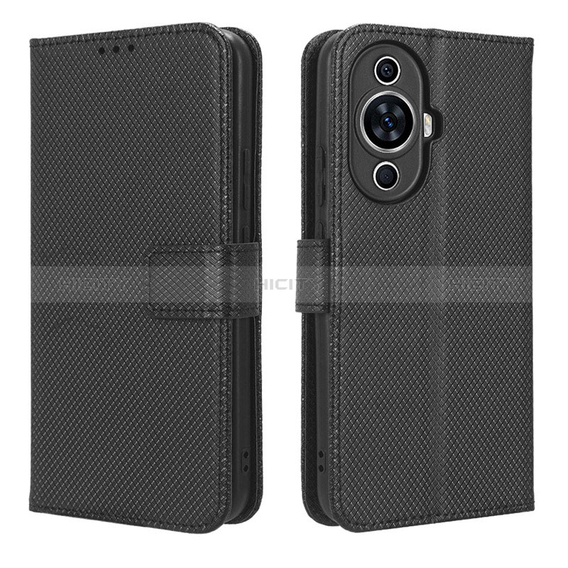 Coque Portefeuille Livre Cuir Etui Clapet BY1 pour Huawei Nova 11 Noir Plus