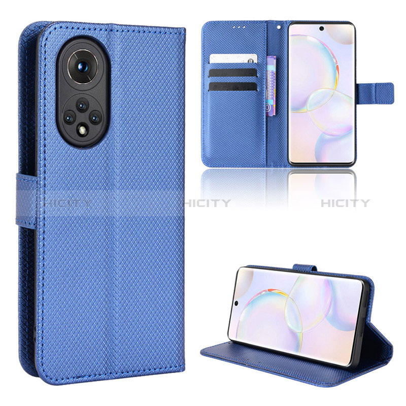 Coque Portefeuille Livre Cuir Etui Clapet BY1 pour Huawei Nova 9 Bleu Plus