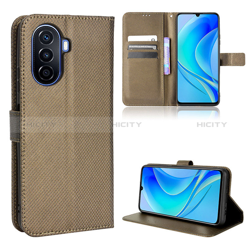 Coque Portefeuille Livre Cuir Etui Clapet BY1 pour Huawei Nova Y70 Plus Plus