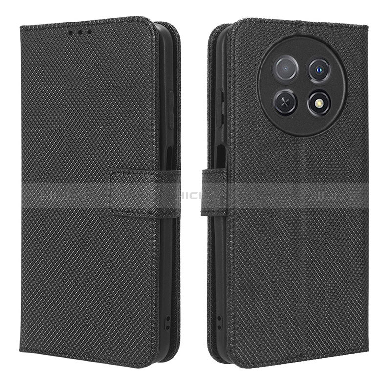 Coque Portefeuille Livre Cuir Etui Clapet BY1 pour Huawei Nova Y91 Noir Plus