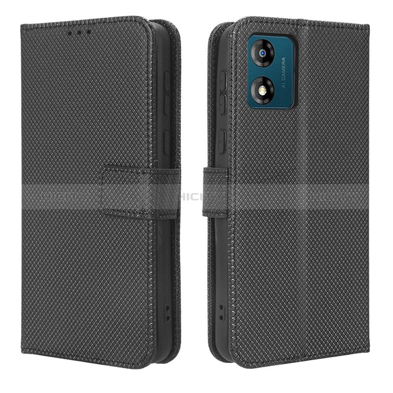 Coque Portefeuille Livre Cuir Etui Clapet BY1 pour Motorola Moto E13 Noir Plus