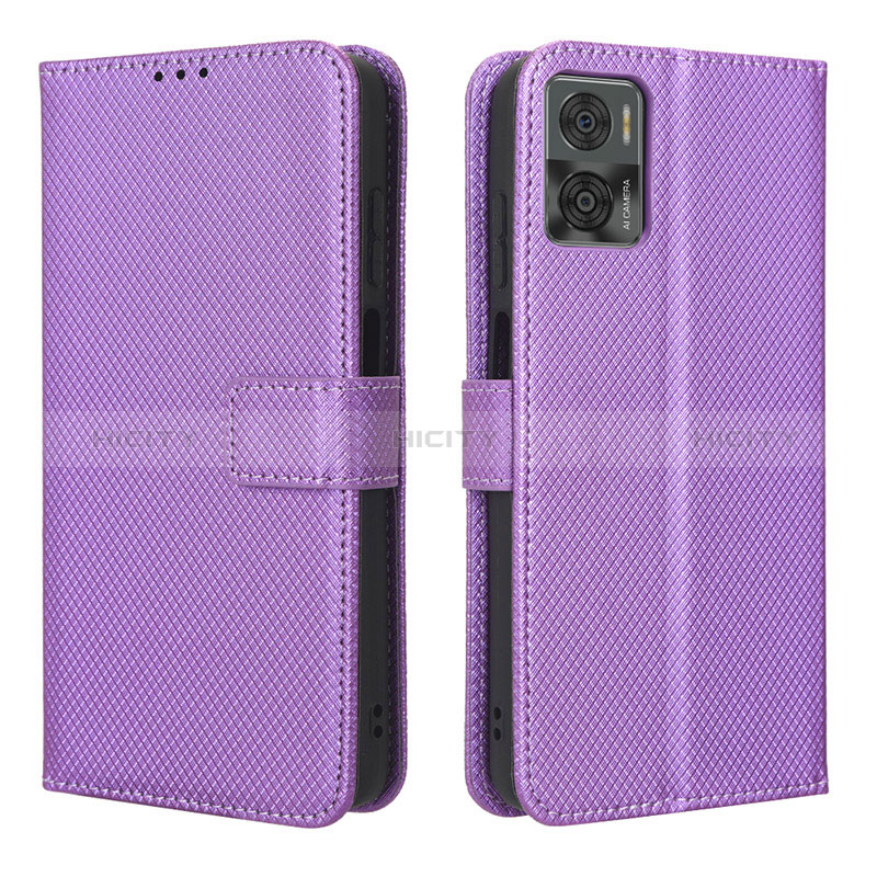 Coque Portefeuille Livre Cuir Etui Clapet BY1 pour Motorola Moto E22i Plus