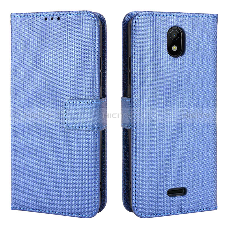 Coque Portefeuille Livre Cuir Etui Clapet BY1 pour Nokia C100 Bleu Plus