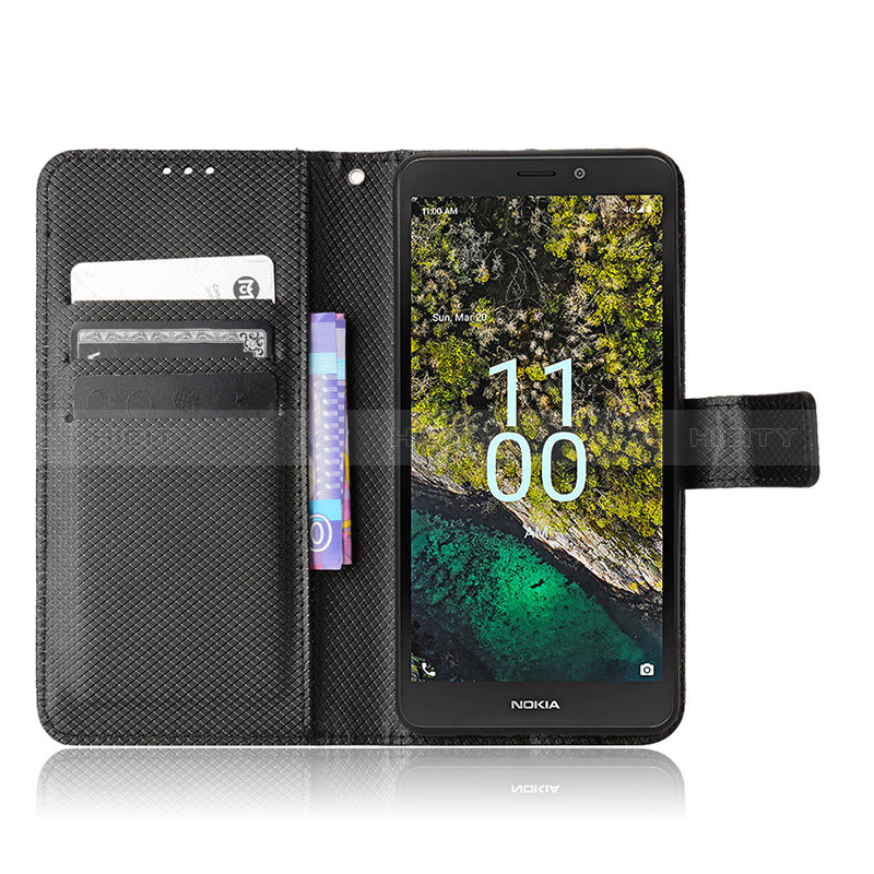 Coque Portefeuille Livre Cuir Etui Clapet BY1 pour Nokia C100 Plus