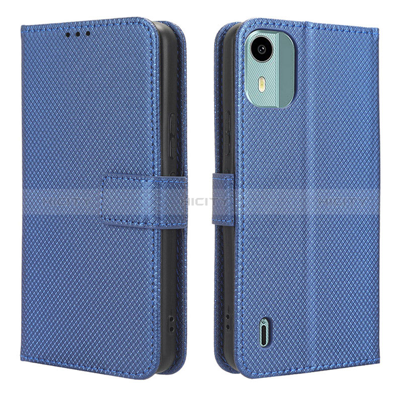 Coque Portefeuille Livre Cuir Etui Clapet BY1 pour Nokia C12 Bleu Plus