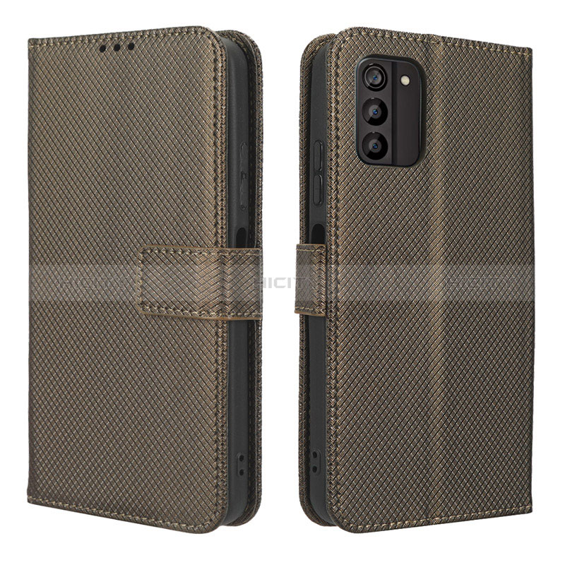 Coque Portefeuille Livre Cuir Etui Clapet BY1 pour Nokia G100 Marron Plus