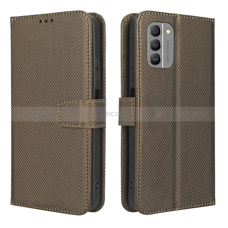 Coque Portefeuille Livre Cuir Etui Clapet BY1 pour Nokia G400 5G Marron Plus