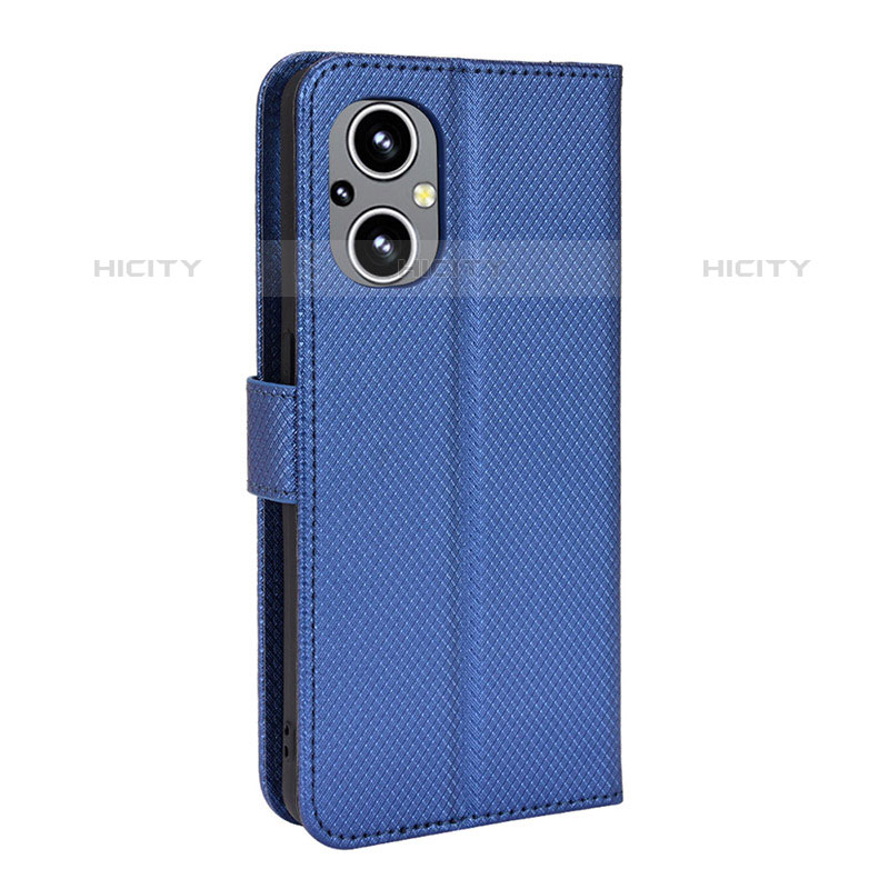 Coque Portefeuille Livre Cuir Etui Clapet BY1 pour Oppo F21s Pro 5G Bleu Plus