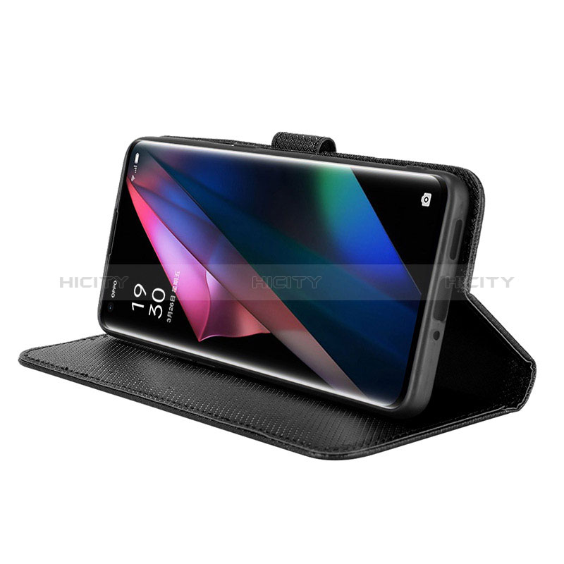 Coque Portefeuille Livre Cuir Etui Clapet BY1 pour Oppo Find X3 5G Plus