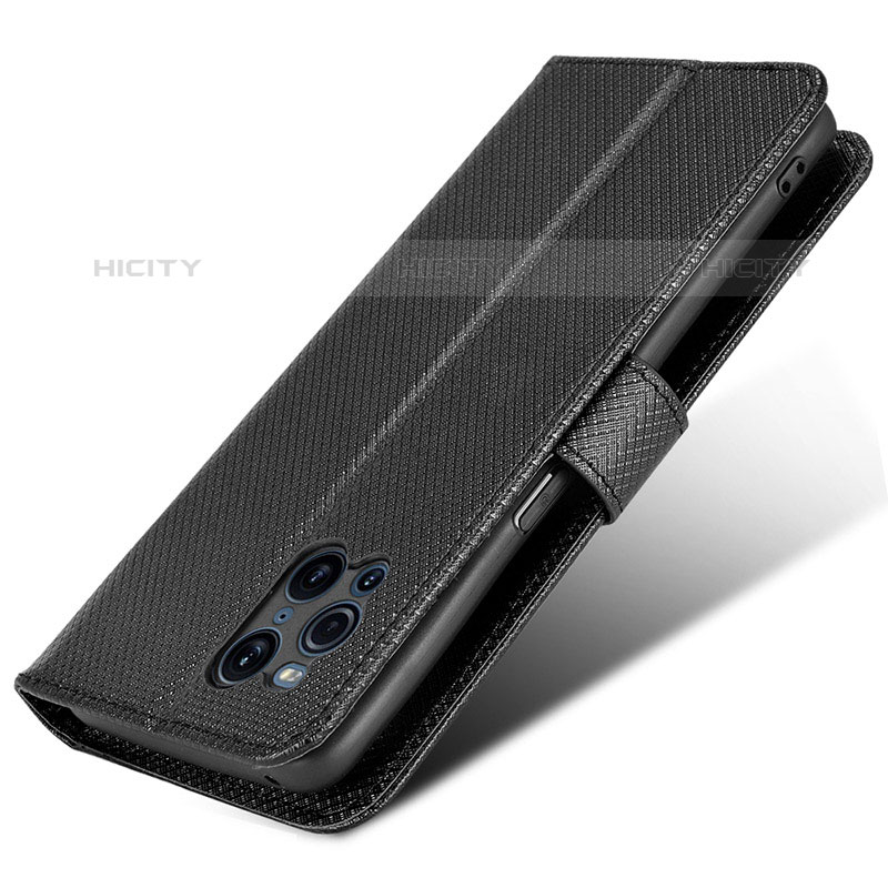 Coque Portefeuille Livre Cuir Etui Clapet BY1 pour Oppo Find X3 Pro 5G Plus