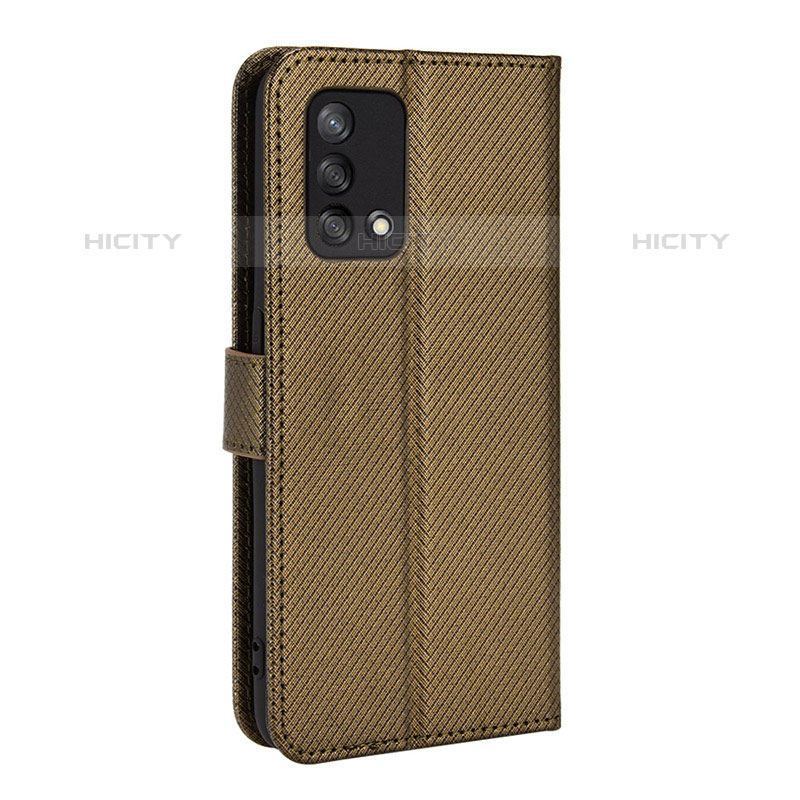 Coque Portefeuille Livre Cuir Etui Clapet BY1 pour Oppo Reno6 Lite Marron Plus