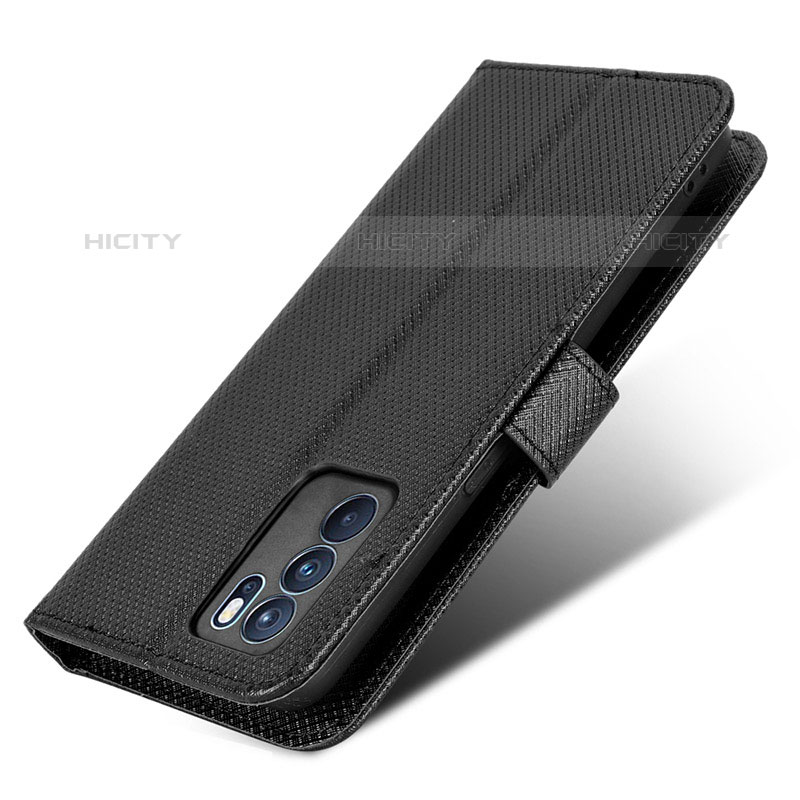 Coque Portefeuille Livre Cuir Etui Clapet BY1 pour Oppo Reno6 Pro 5G India Plus