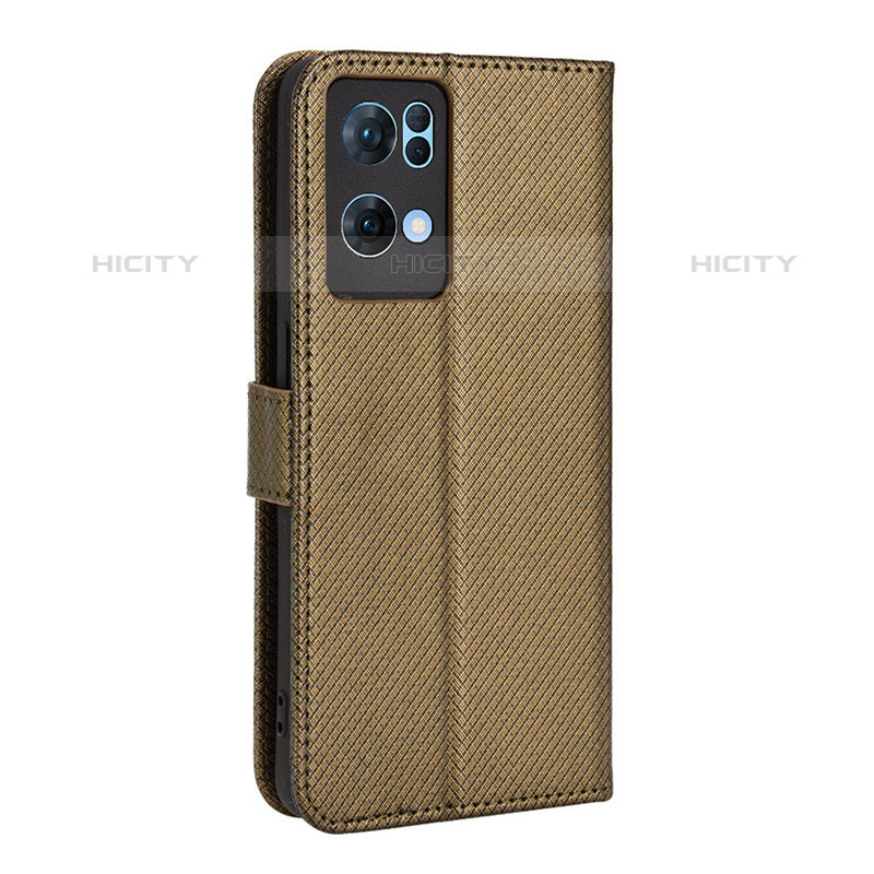 Coque Portefeuille Livre Cuir Etui Clapet BY1 pour Oppo Reno7 Pro 5G Marron Plus