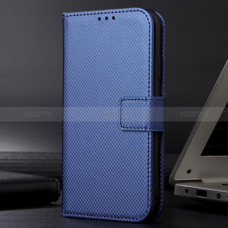 Coque Portefeuille Livre Cuir Etui Clapet BY1 pour Realme 8 4G Bleu Plus