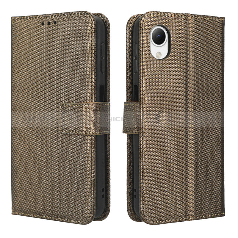 Coque Portefeuille Livre Cuir Etui Clapet BY1 pour Samsung Galaxy A23e 5G Marron Plus