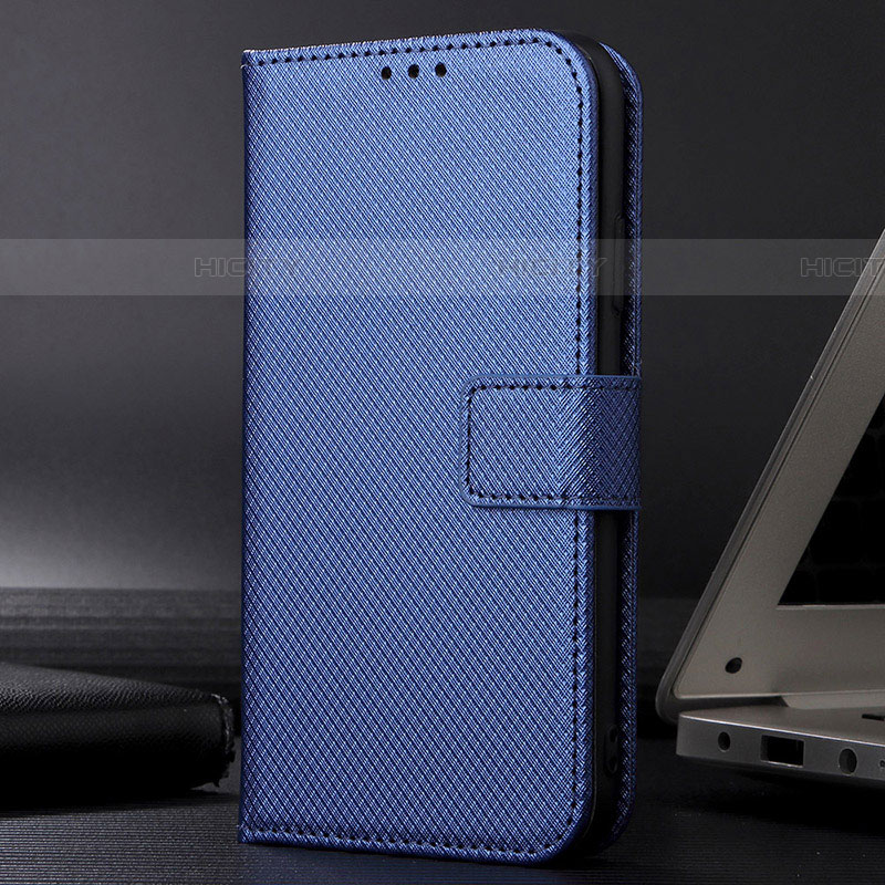Coque Portefeuille Livre Cuir Etui Clapet BY1 pour Samsung Galaxy A72 5G Bleu Plus
