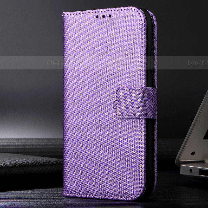 Coque Portefeuille Livre Cuir Etui Clapet BY1 pour Samsung Galaxy F22 4G Violet Plus