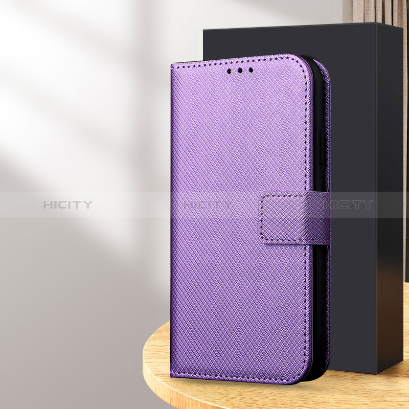 Coque Portefeuille Livre Cuir Etui Clapet BY1 pour Samsung Galaxy S24 5G Violet Plus