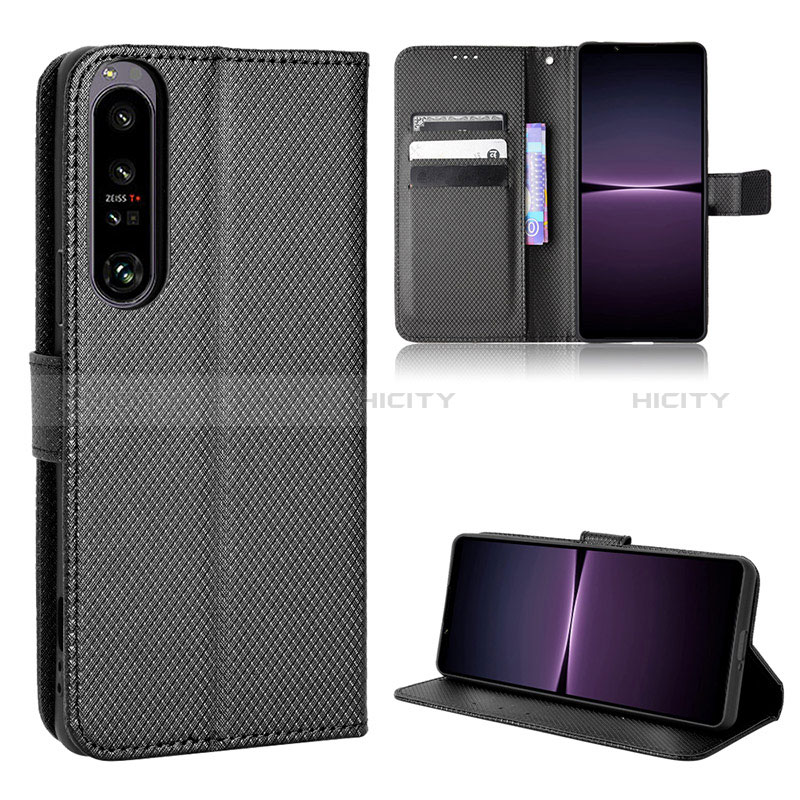 Coque Portefeuille Livre Cuir Etui Clapet BY1 pour Sony Xperia 1 IV Noir Plus