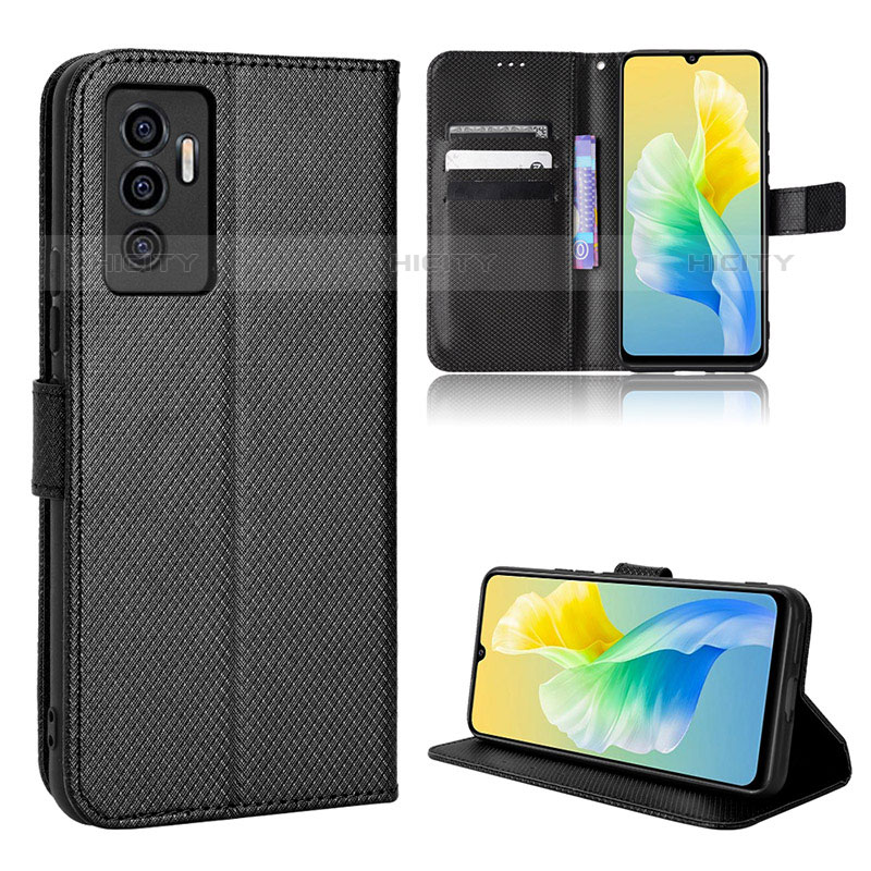 Coque Portefeuille Livre Cuir Etui Clapet BY1 pour Vivo V23e 5G Plus