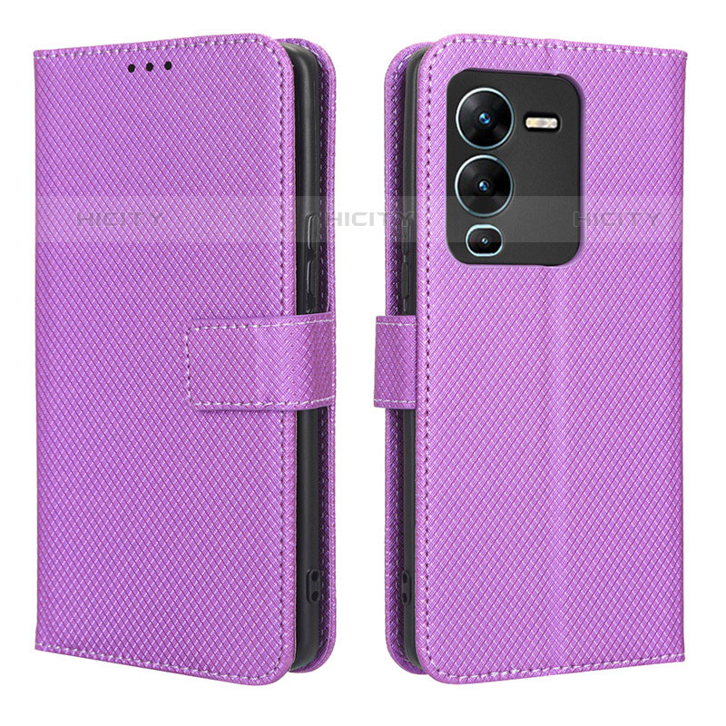 Coque Portefeuille Livre Cuir Etui Clapet BY1 pour Vivo V25 Pro 5G Plus