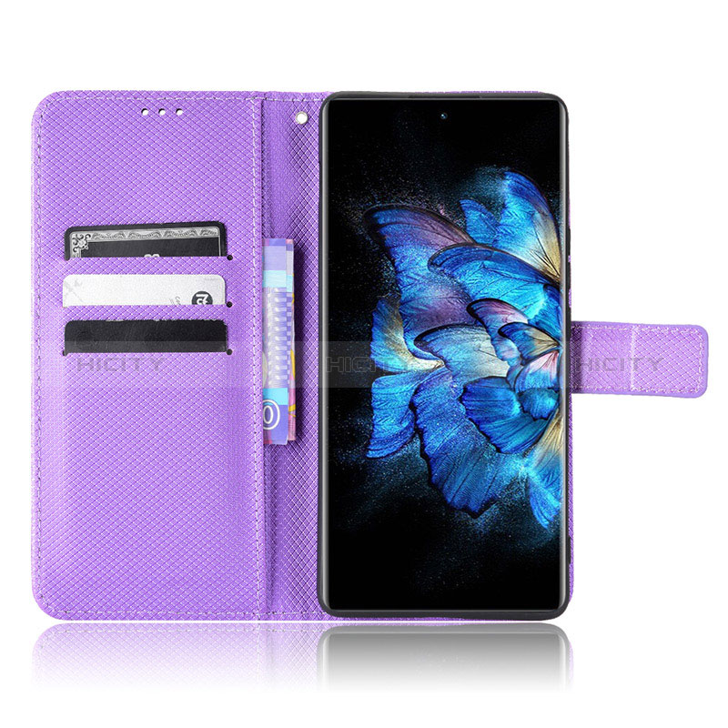 Coque Portefeuille Livre Cuir Etui Clapet BY1 pour Vivo X Note Plus