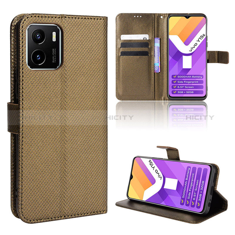 Coque Portefeuille Livre Cuir Etui Clapet BY1 pour Vivo Y01 Plus