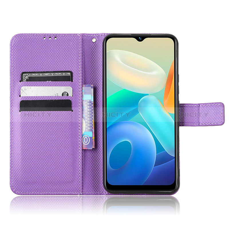 Coque Portefeuille Livre Cuir Etui Clapet BY1 pour Vivo Y02S Plus