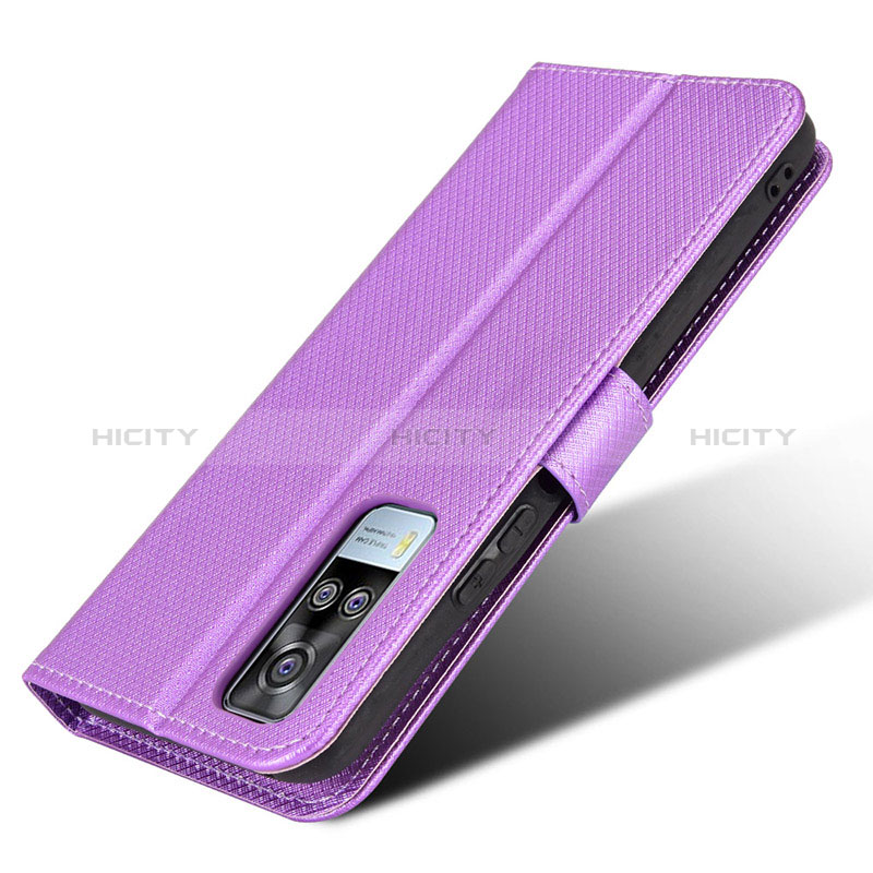 Coque Portefeuille Livre Cuir Etui Clapet BY1 pour Vivo Y51 (2021) Plus