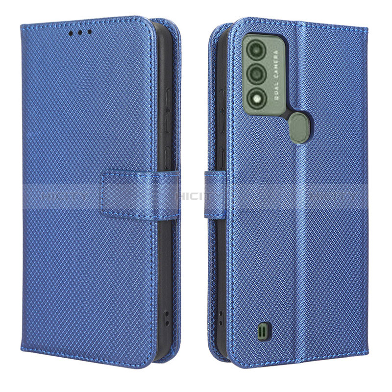 Coque Portefeuille Livre Cuir Etui Clapet BY1 pour Wiko Voix Bleu Plus