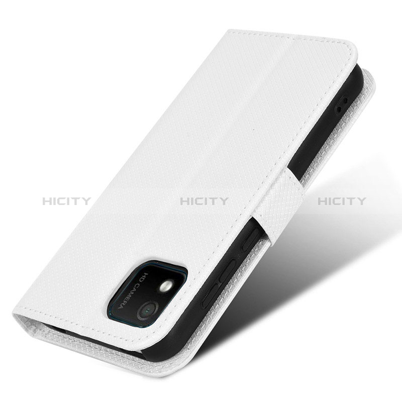 Coque Portefeuille Livre Cuir Etui Clapet BY1 pour Wiko Y52 Blanc Plus