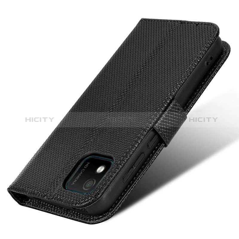 Coque Portefeuille Livre Cuir Etui Clapet BY1 pour Wiko Y52 Noir Plus