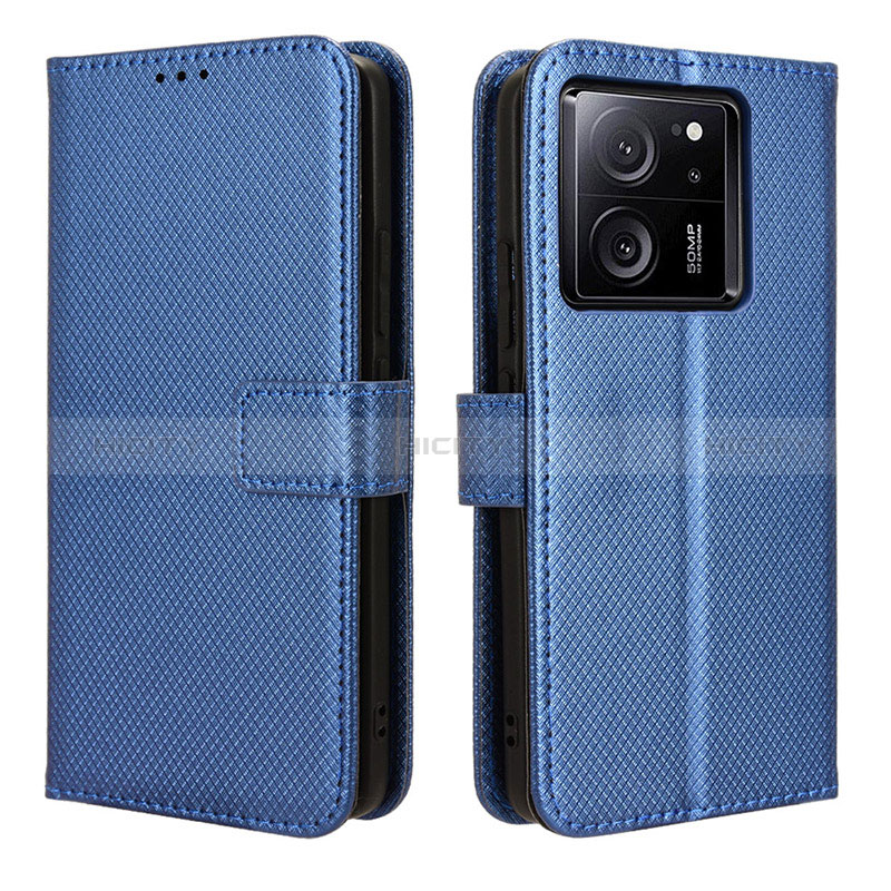 Coque Portefeuille Livre Cuir Etui Clapet BY1 pour Xiaomi Mi 13T Pro 5G Bleu Plus