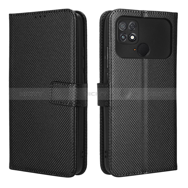 Coque Portefeuille Livre Cuir Etui Clapet BY1 pour Xiaomi Poco C40 Noir Plus